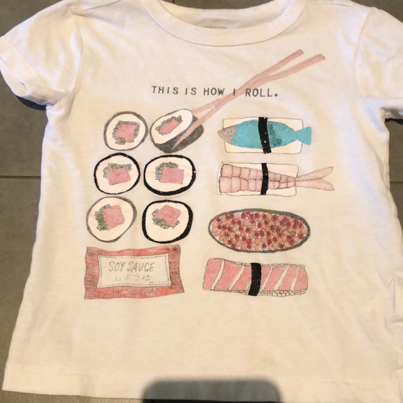 Crewcuts Other - CrewCuts glittery sushi tshirt 2T